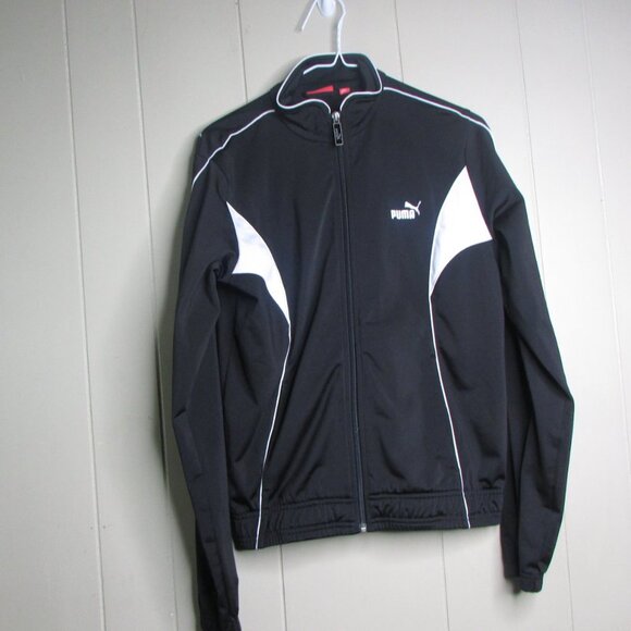 Puma Full Zip Track Jacket M Black White - Picture 4 of 14